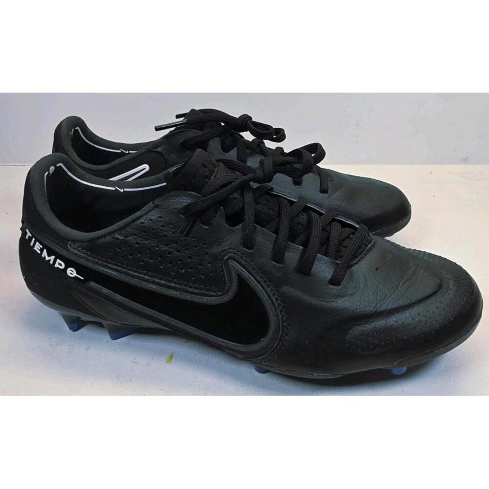 Nike Tiempo Legend 9 Elite FG Black Blue CZ8482-001 Men's Size 6 NEW